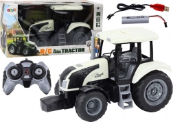 Trattore RC 2.4G con telecomando ed effetti sonori – bianco