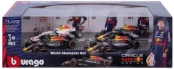 bburago 1:43 formula 1 red bull racing rb20 4-pack (2024) – verstappen e perez