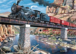 Puzzle Locomotiva sul ponte 1000 pezzi