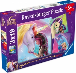 Puzzle 3×49 pezzi RAVENSBURGER – UNICORN ACADEMY (Accademia degli unicorni)