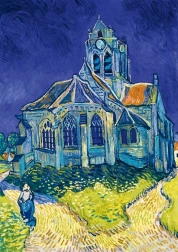 Puzzle Chiesa ad Auvers-sur-Oise di BLUEBIRD 1000 pezzi