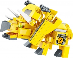 qman dinosauro con corna – set di costruzione trasformabile