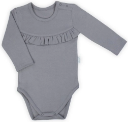 Body per neonati a maniche lunghe Nicol Sara grigio