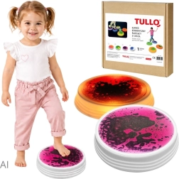 Pietra liquida sensoriale luminosa rosa Tullo