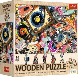 Puzzle di legno double-face TREFL Nel mondo della musica 501 pezzi