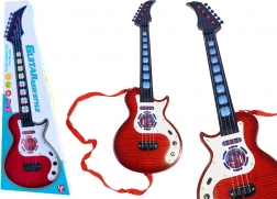 Chitarra elettrica per bambini con melodie ed effetti luminosi rossa
