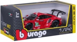 Modello in metallo di auto Bburago Porsche 911 RSR LM 2020 in scala 1:24
