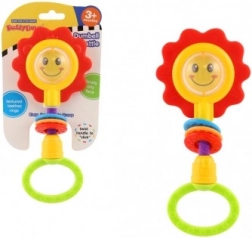 sonaglio e massaggiagengive a forma di fiore, plastica, 8 × 19 cm, dai 3 mesi