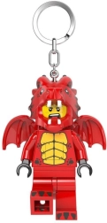 Lego minifigures drago rosso – portachiavi luminoso con luce led