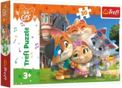 Puzzle 30 pezzi Amicizia nella terra dei gatti 44 Gatti