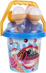 Set da sabbia gelato – secchiello blu