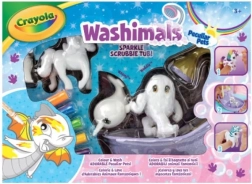 Washimals libro da colorare con animali fiabeschi set creativo