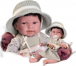 Bambola realistico Antonio Juan Pipa con corpo in tessuto morbido 42 cm