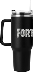 Fortnite tazza da viaggio con cannuccia “Where we droppin’?”