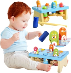 Panca a martellare in legno UCCELLINI Small Foot