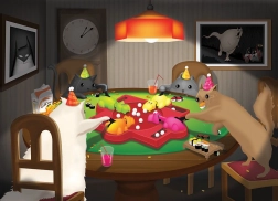 Puzzle Gatti in gioco 1000 pezzi di COBBLE HILL