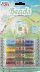 Set di perline decorative in barattoli