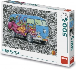 Dino Puzzle Hippies Volkswagen 500 pezzi