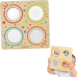 tavola sensoriale in legno con specchi e lente MASTERKIDZ