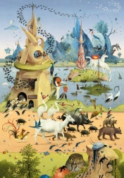 Puzzle HEYE In gita – Hieronymus Bosch, 500 pezzi