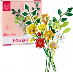 Set da costruzione – bouquet floreale decorativo, 827 pezzi