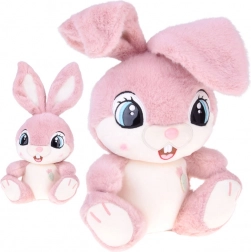 Coniglietto di peluche Malinka 40 cm – coccoloso rosa con orecchiette flessibili