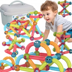 Set di costruzioni magnetiche educative Woopie 52 pezzi