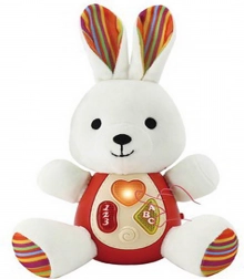 Coniglietto di peluche interattivo per i più piccoli con effetti 22 cm
