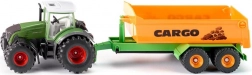 Siku trattore Fendt 936 con telaio a gancio e cassone ribaltabile 1:50