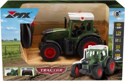 Trattore agricolo RC 2,4 GHz 1:24 con effetti LED