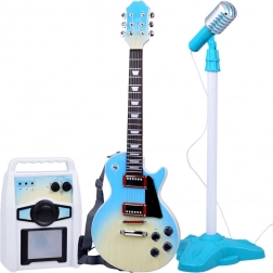 Chitarra elettrica con microfono e amplificatore per bambini – set karaoke