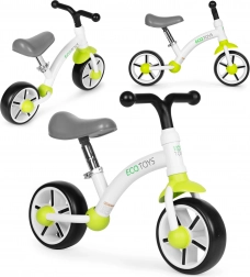 Bicicletta senza pedali per bambini con ruote in EVA e sella regolabile ECOTOYS verde