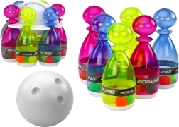 Set da bowling – 6 birilli trasparenti colorati