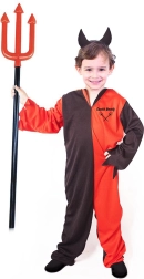 Costume bambino diavolo con corna M