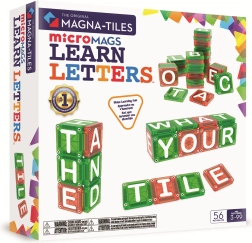 MAGNA-TILES set di costruzioni magnetiche microMAGS lettere, 56 pezzi