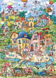 puzzle heye happy town: buongiorno! 1000 pezzi