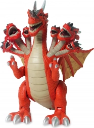 Drago a sette teste con effetti