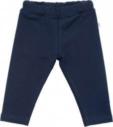 Leggings bambini in cotone blu scuro