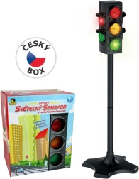 Semaforo a batterie con funzioni realistiche