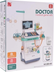 Carrello medico per bambini con ECG e accessori