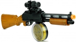 Giocattolo interattivo fucile AK 868-1 con effetti sonori e luminosi