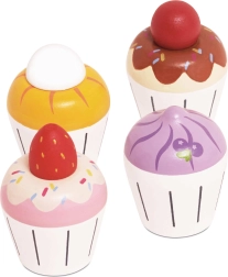 Le Toy Van muffin in legno – set da 4 pz