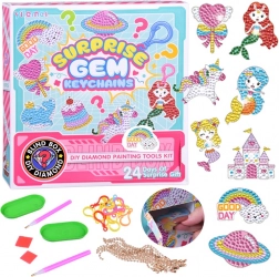 Calendario dell’Avvento creativo con pittura diamantata – ciondoli