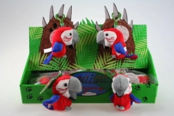Pappagallo di peluche – portachiavi 8 cm