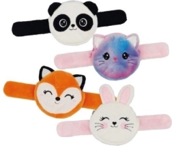 Portafoglio da polso in peluche con braccialetto slap per bambini