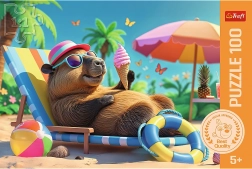 Puzzle TREFL Relax in stile capibara 100 pezzi 5+