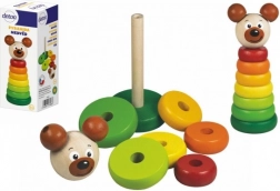 DETOA piramide impilabile in legno orsetto