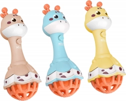 WOOPIE Sonaglio per neonati Giraffa sensoriale mordicchiante con musica Montessori