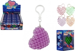 Portachiavi fidget cuore che cambia forma - antistress