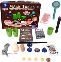 Piccolo set da magia Woopie con carte e 135 trucchi